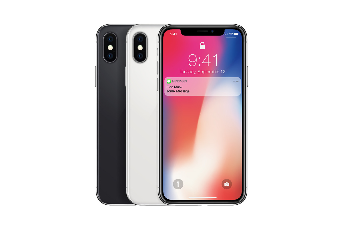 Apple iPhone X mockups (PSD+AI), an iPhone Mockup by voin_Sveta (Photo 7 of 8)