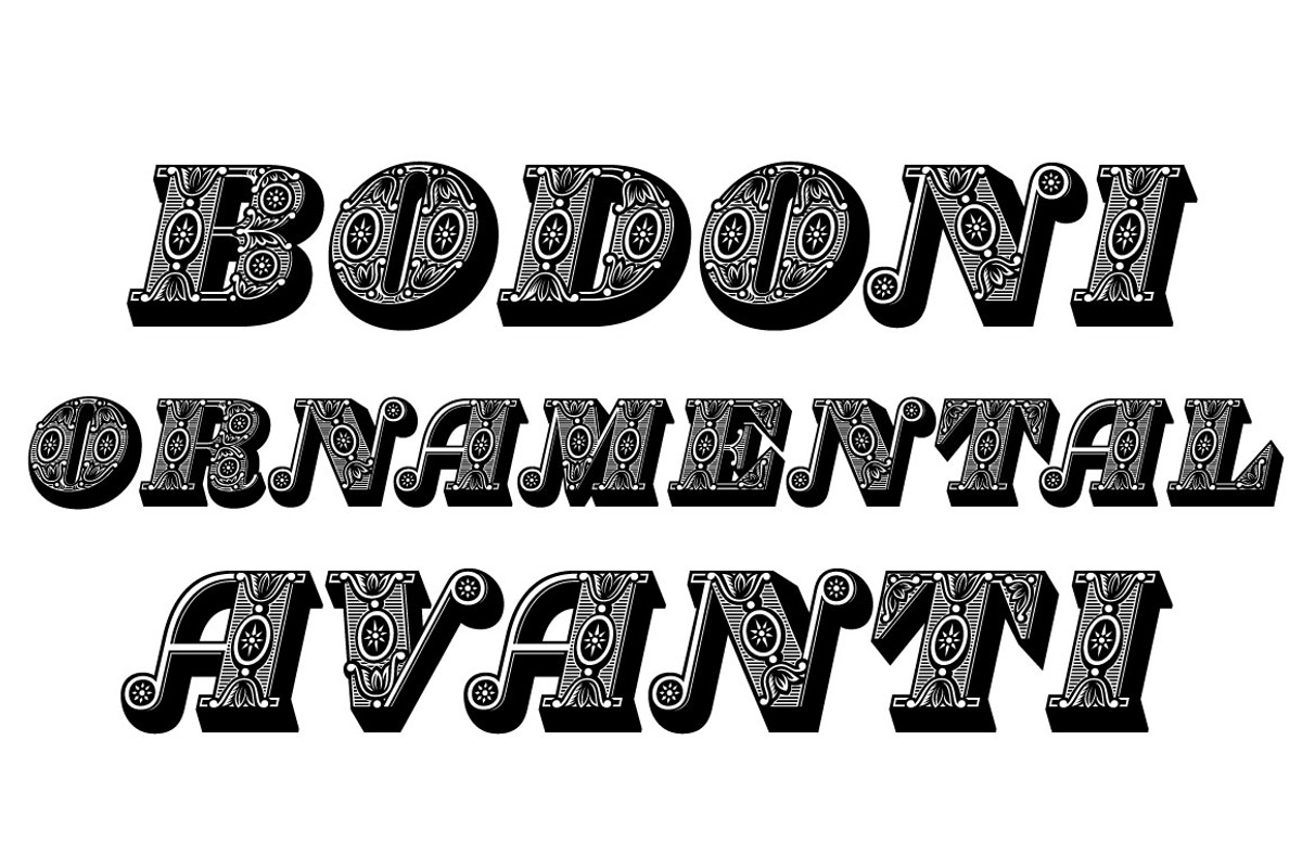 Bodoni Ornamental preview 4