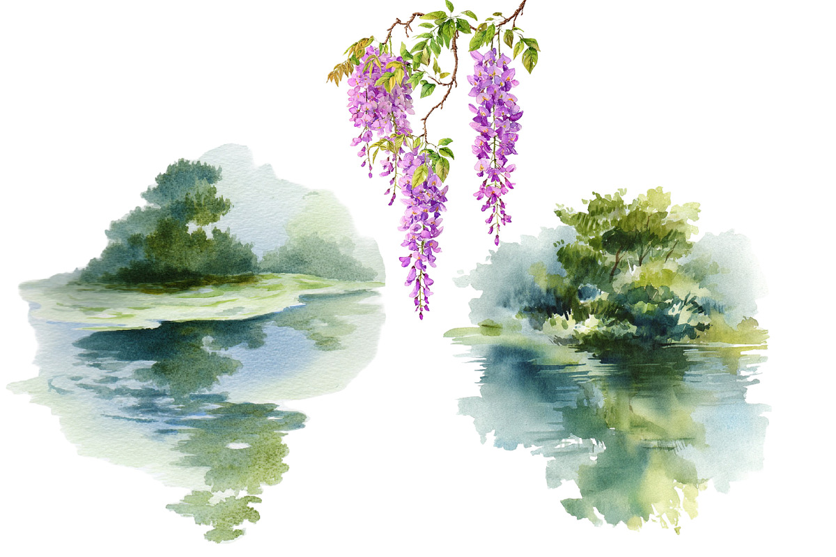 Watercolor Garden clipart, an Illustration by Designworld (Photo 5 of 5)