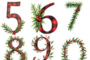 Buffalo Plaid Christmas Alphabet PNG, an Illustration by CrexoraLab (Thumbnail 6 of 7)