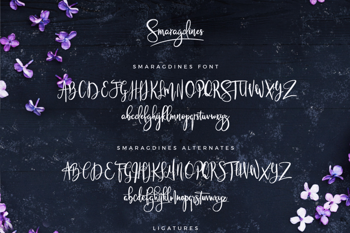 Smaragdines Font + Extras preview 8