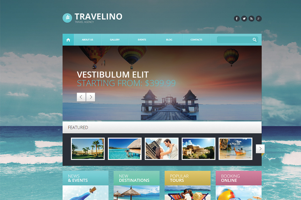 Travel Agency WordPress Theme, a WordPress Template by Zemez (Photo 1 of 5)