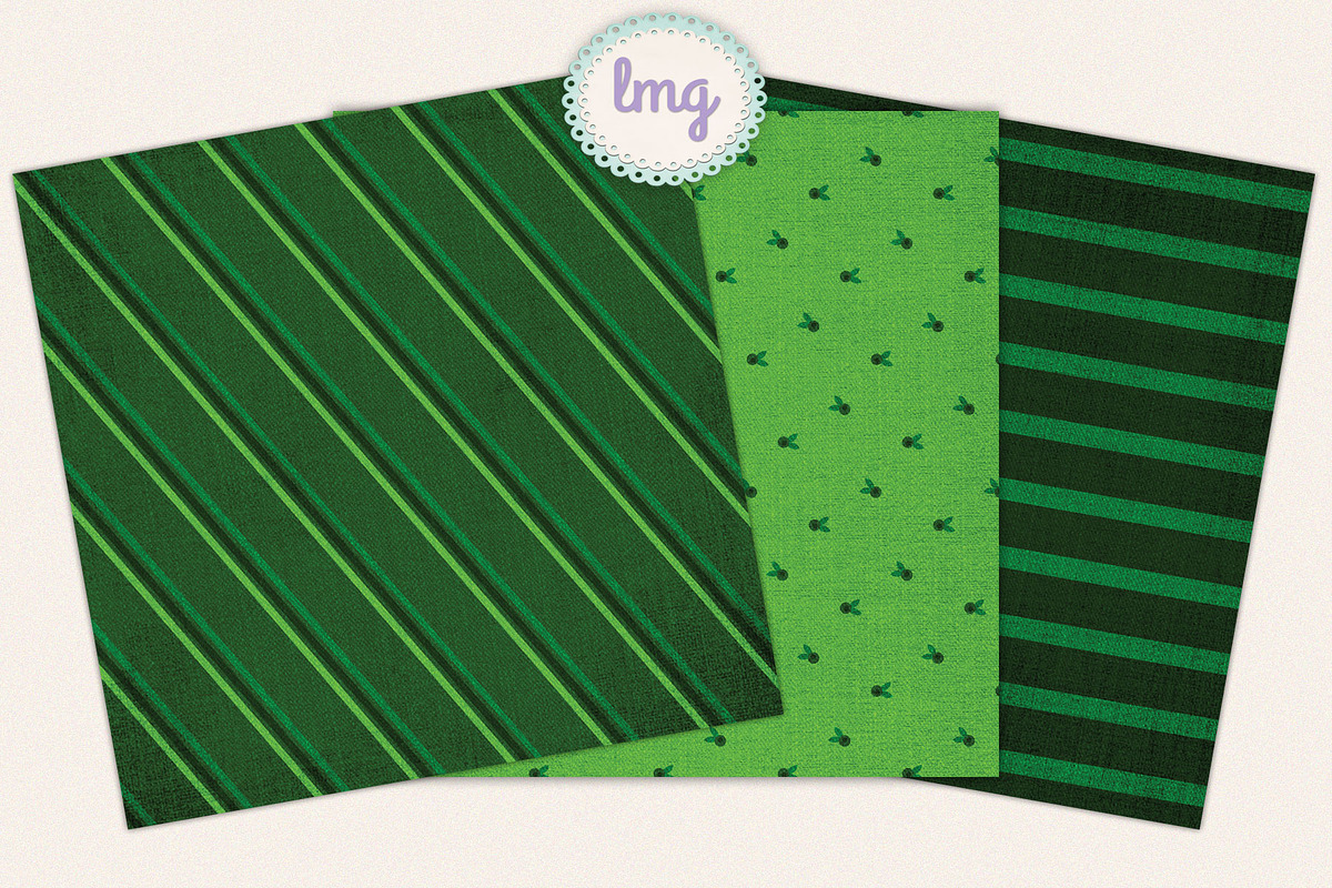 Green Denim Scrapbook Papers, a Pattern Graphic by Lavender Mint Graphics (Photo 3 of 5)