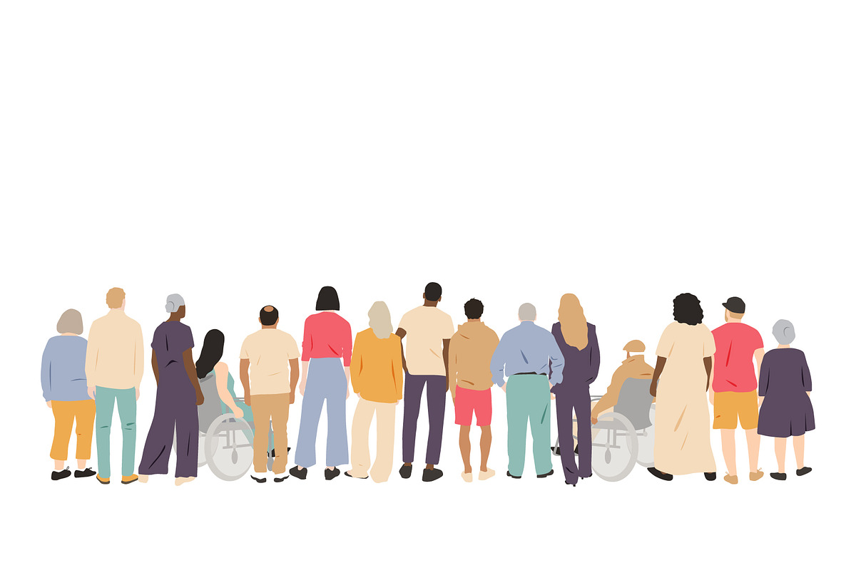 Group of people set. Diversity, a Person Illustration by Stafeeva (Photo 3 of 4)