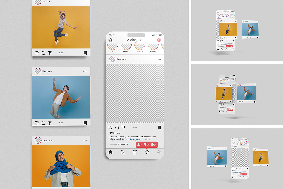 Social Media Post Mockup, a Wearable Device Mockup by xavier_studio (Photo 1 of 5)