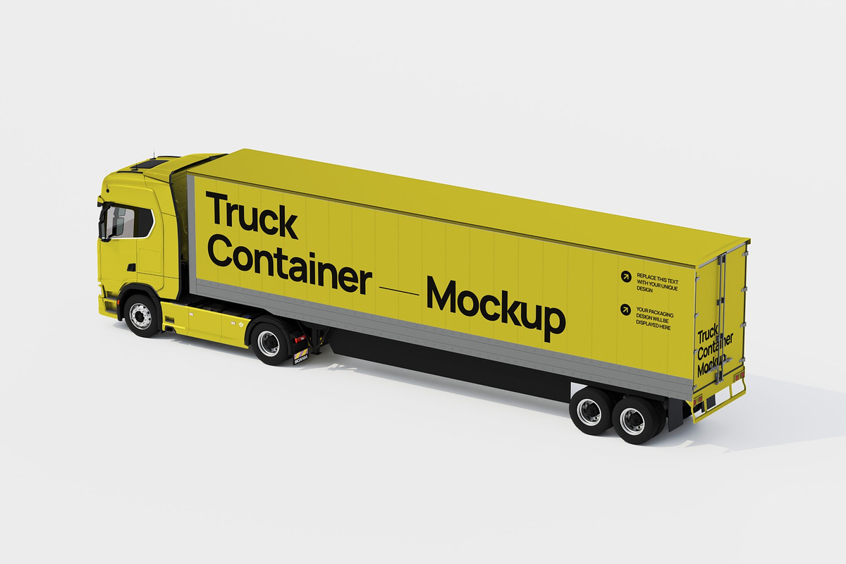 Truck Container Mockup, a Mockup by graphicook (Photo 4 of 4)
