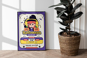 Retro Halloween Costume Party Flyer, a Flyer Template by Tiptop Graphic (Thumbnail 2 of 5)