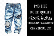Summer Denim Sublimation Clipart, an Illustration by Designking (Thumbnail 5 of 5)