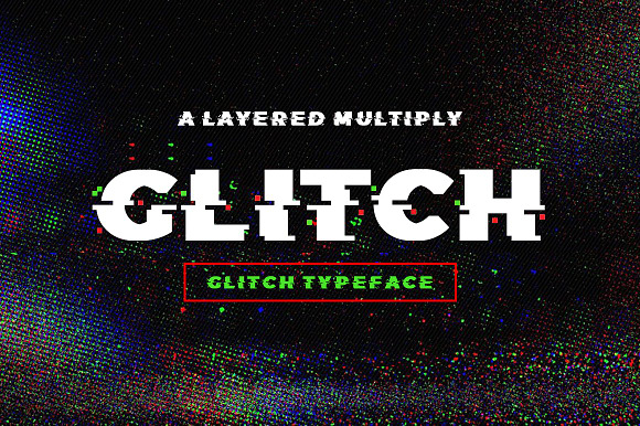 Glitch Typeface preview 7
