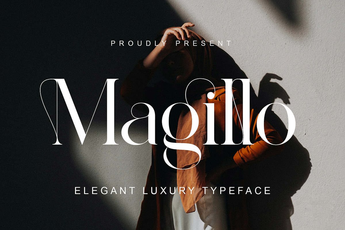 Magillo Elegant Ligature Serif, a Serif Font by Alfinart (Photo 1 of 10)