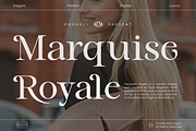 Marquise Royale, a Serif Font by Zafiratype (Thumbnail 1 of 14)