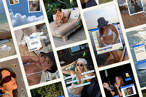 Frutiger Aero Y2K Instagram Stories, a Social Media Template by Meraki Templates