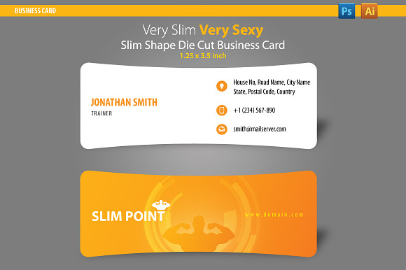 Slim Business Card preview 4