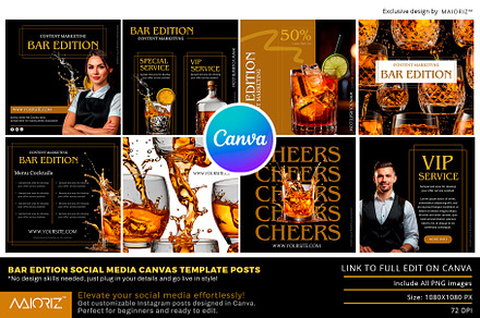 Bar Edition Canva Template Posts
