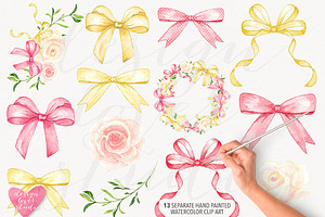 Watercolor Bow Collection