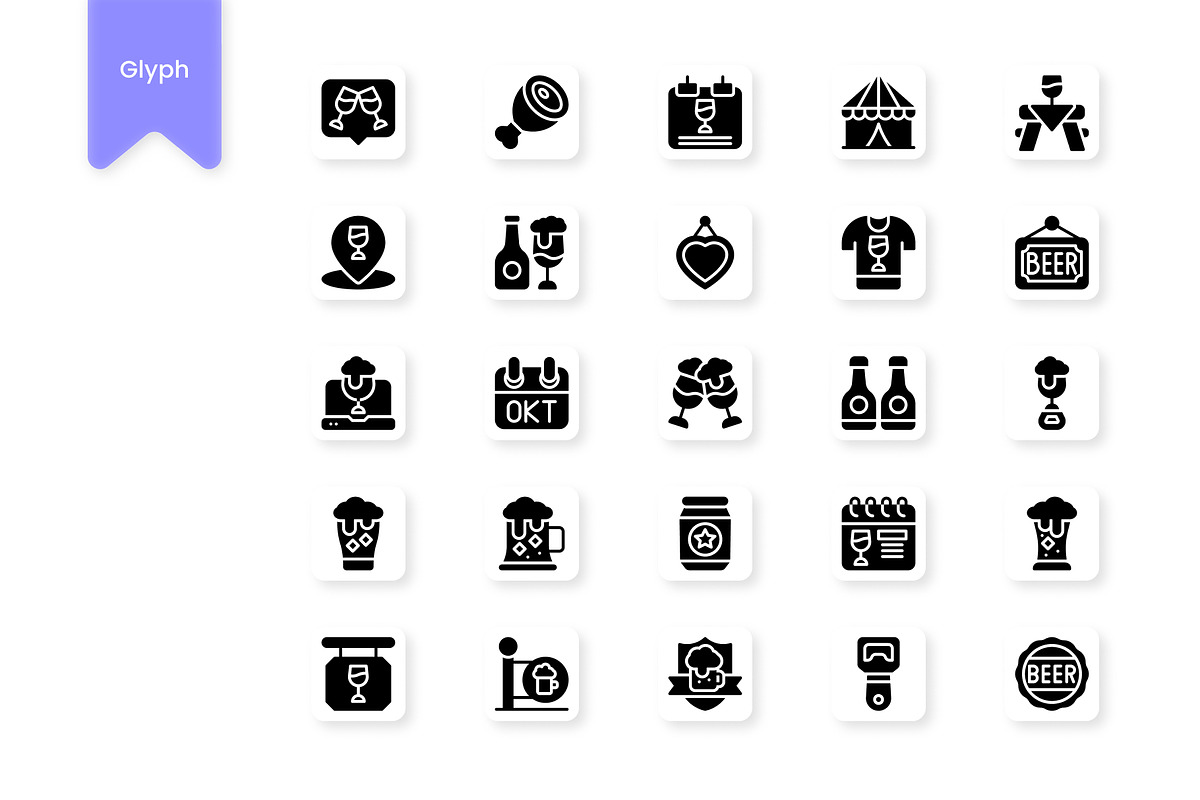Oktoberfest Icons, a Duotone Icon by HacaStudio (Photo 3 of 3)