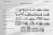 Book Lover Line Art Bundle, a Decorative Illustration by Fins and Fiction (Thumbnail 2 of 8)