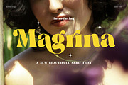 Magrina Vintage Serif Font, a Serif Font by Perfectype (Thumbnail 1 of 8)