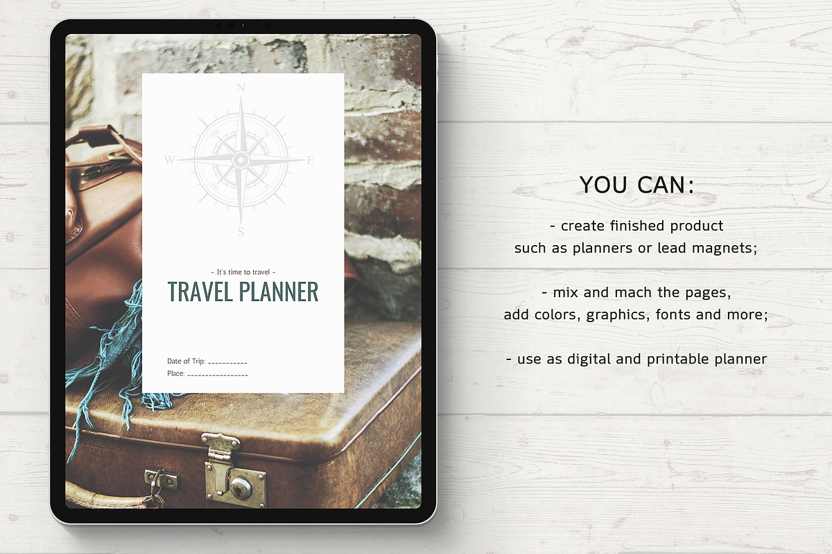 Canva Travel Planner Templates, a Templates & Theme by Nursery Art (Photo 2 of 9)