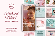 Cosmetics Brand Instagram Templates, a Social Media Template by Ollyta May (Thumbnail 1 of 8)