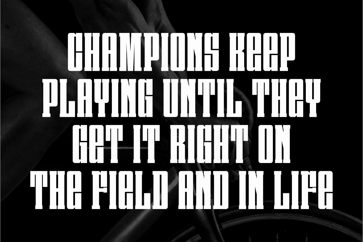 Blocky Varsity - Condensed Slab, a Slab Serif Font by Pian45 Studio (Photo 2 of 8)