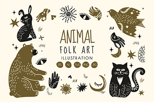 Folk Art Vol.1, an Object Graphic by Bewalrus Studio