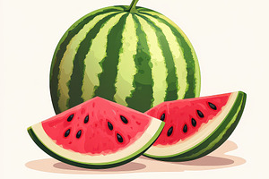 Juicy Watermelon Slices Summer Fruit, a Food & Drink Photo by Pixeness Studio