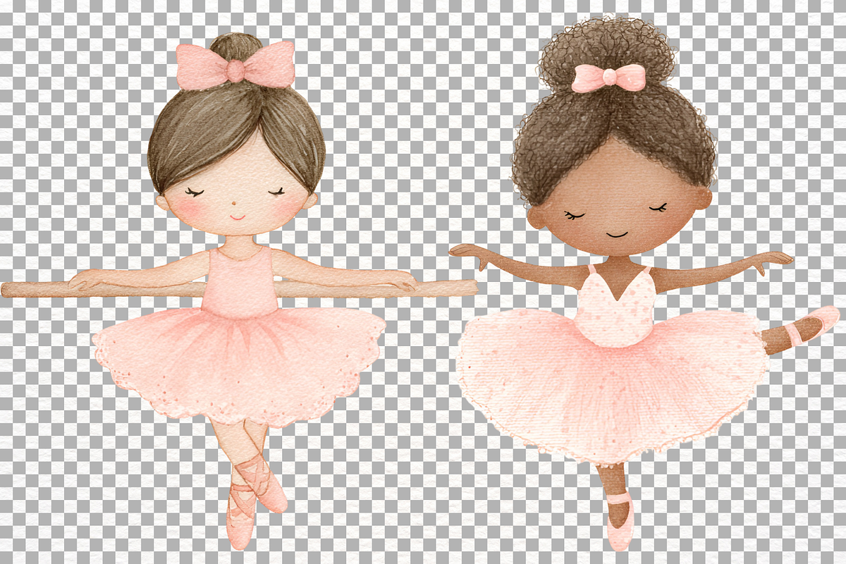 Pink Ballet Clipart Baby Ballerina, a Person Illustration by SugarCloudStudioArt (Photo 9 of 9)