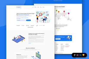 Web Analytics Landing Page Template