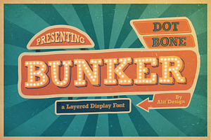 Bungker Typeface, a Symbol Font by alit design