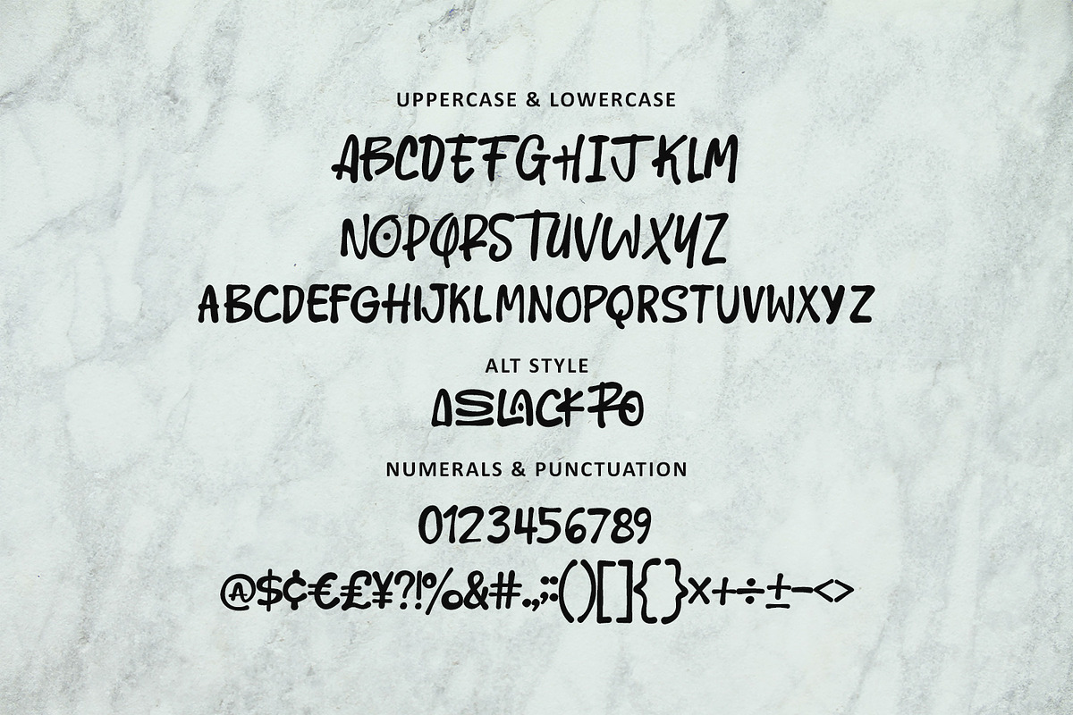 Pack Roslan Display Font, a Handwritten Font by Maulana Creative (Photo 4 of 7)