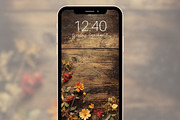 Autumn Floral Phone Wallpaper Set, a Graphic by Kalindiprints (Thumbnail 5 of 6)
