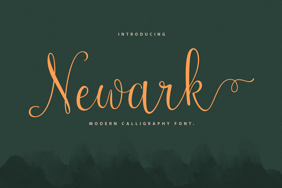 Newark Script, a Script Font by sizimon (Photo 1 of 7)