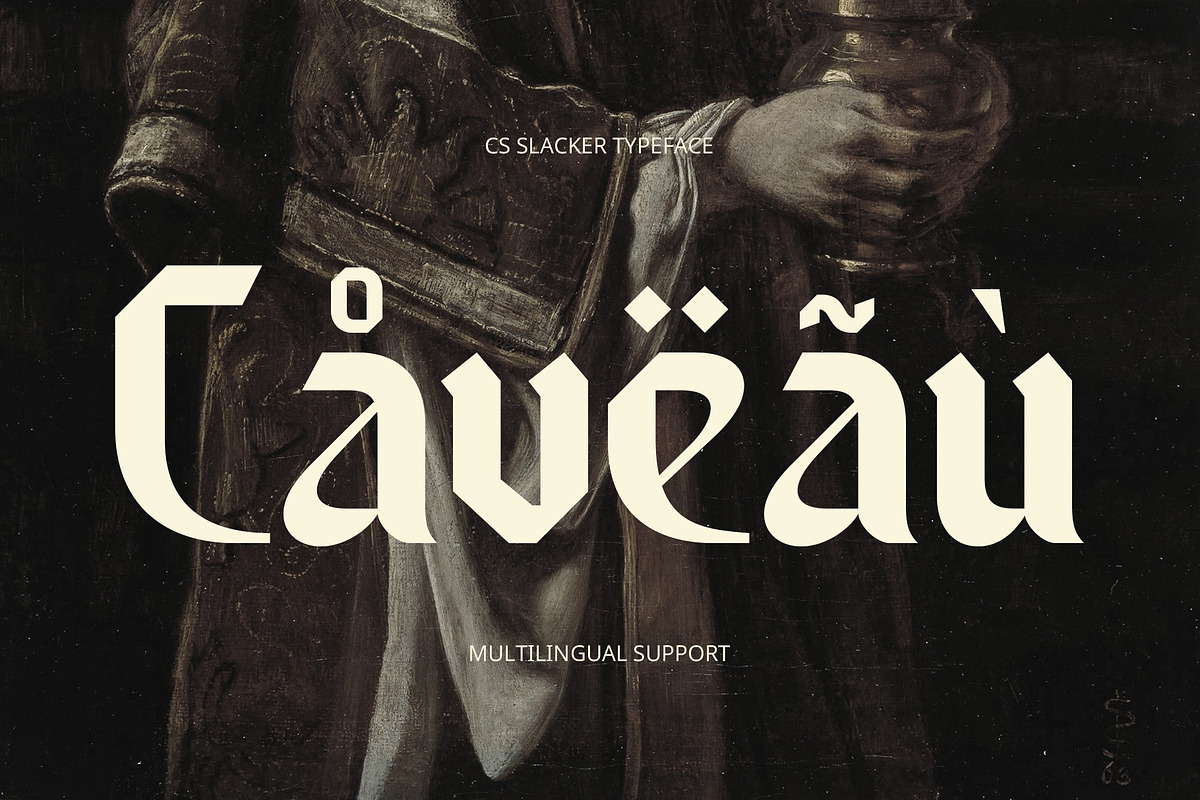 CS Slacker – Blackletter Font, a Blackletter Font by Craft Supply Co. (Photo 6 of 8)