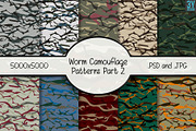 Worm Camouflage Patterns, a Pattern Graphic by 3Y_Design (Thumbnail 1 of 5)