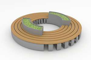 3D Model Bench Park 10