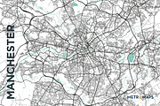 MAP SET - Black/Turquoise - 15 Maps, a Graphic by MetroMaps (Thumbnail 9 of 16)