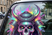 Rainbow Samurai Skull Armor, a Shirt Mockup by Vector Stall (Thumbnail 10 of 15)