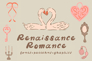 Renaissance Romance Patterns & Fonts