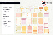 Stationery Set For Digital Planners, a Decorative Illustration by insemar (Thumbnail 2 of 7)