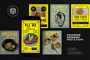 Seafood Instagram Set, a Social Media Template by graphicook (Thumbnail 1 of 3)