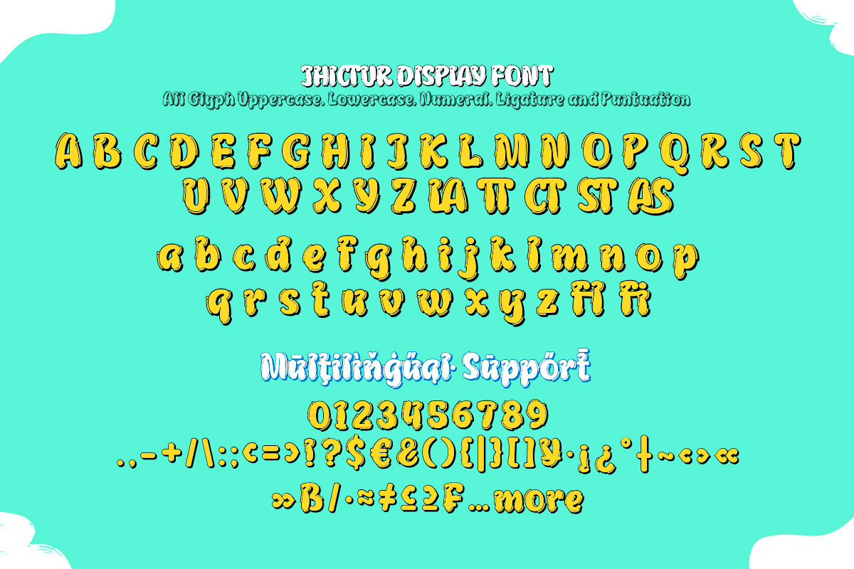 Jhictur - Playful Display Font, a Handwritten Font by twinstd (Photo 7 of 9)