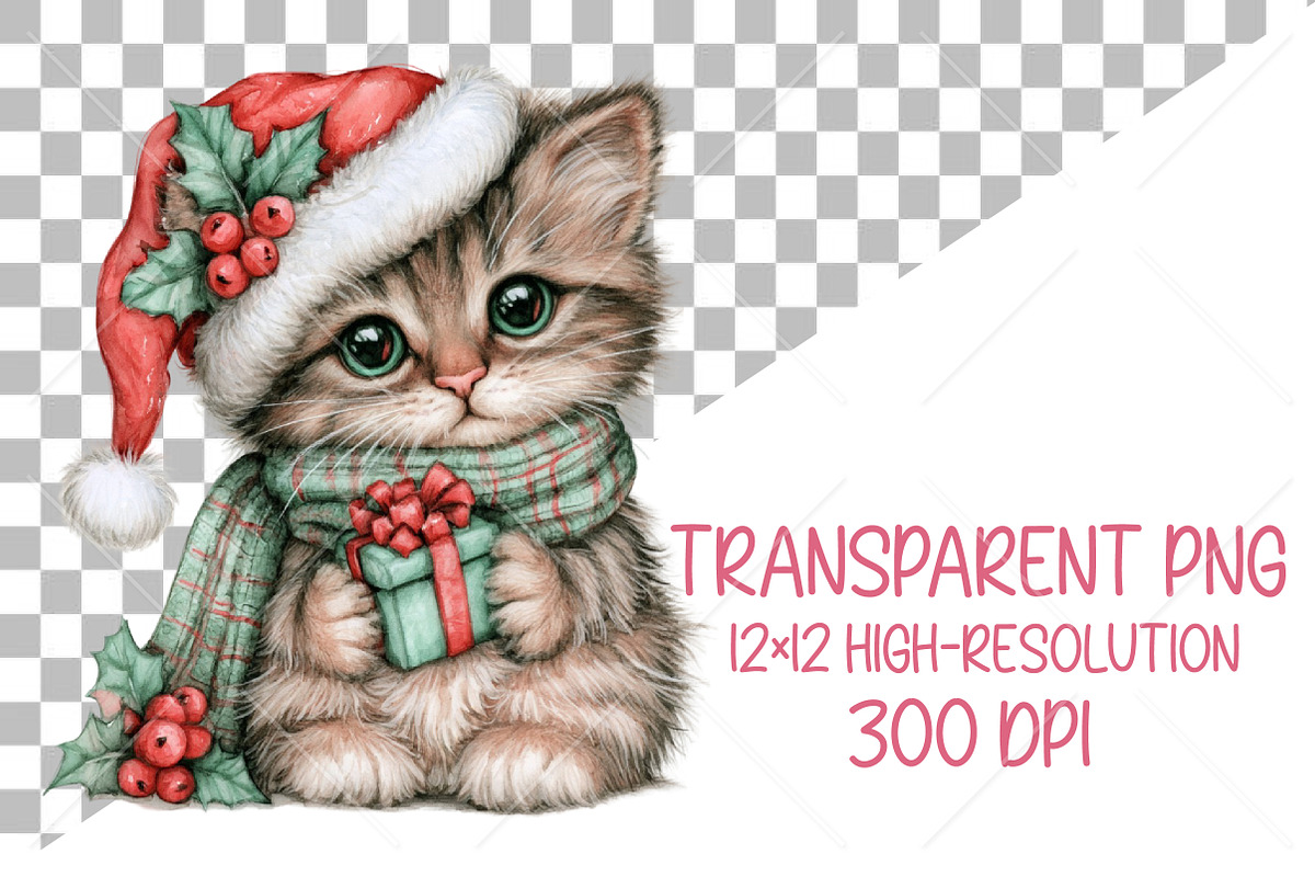 Christmas Animals Clipart Bundle, a Seasonal Illustration by Canvas Craft (Photo 2 of 10)