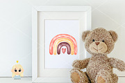 Watercolor red rainbow clipart, an Illustration by Natalya_Mona_Art (Thumbnail 5 of 6)