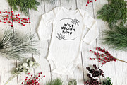 Christmas Baby Onesie Mockup Bundle, a Shirt Mockup by Affinity Grove (Thumbnail 5 of 6)