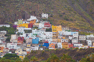 Colorful houses of San Andres village on a mountain slope in Ten, a Photo by Pictures for you!!!!!!!!!