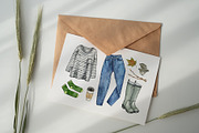 AUTUMN ESSENTIALS fashion watercolor, an Object Illustration by alenaganzhela (Thumbnail 3 of 14)