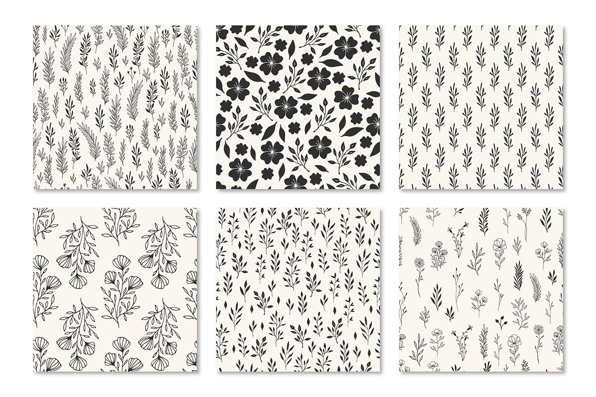 30 Botanical patterns, a Pattern Graphic by Anatartan Design (Photo 6 of 6)