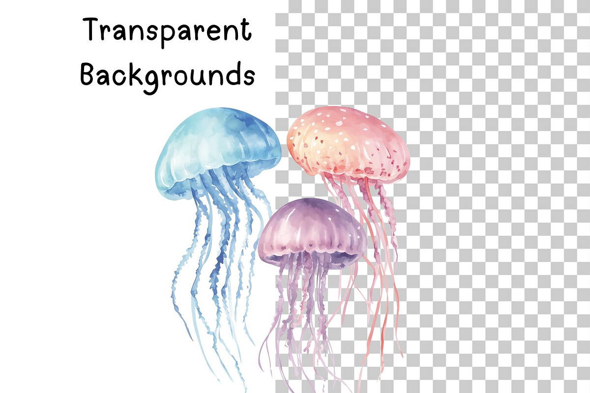 Cute Sea Life Clipart, an Illustration by PassionPNGcreation (Photo 7 of 13)