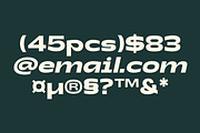 Gts Varine - Wide Display Font, a Sans Serif Font by Graptail (Thumbnail 13 of 14)